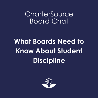 Board Chat What Boards Need to Know About Student Discipline Product Image